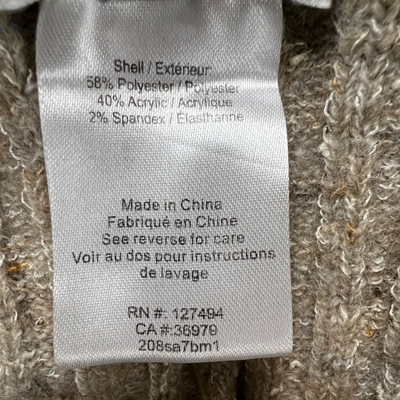 HEARTLOOM Kiera Wide Leg Knit Sweater Pants Putty L - Picture 10 of 10